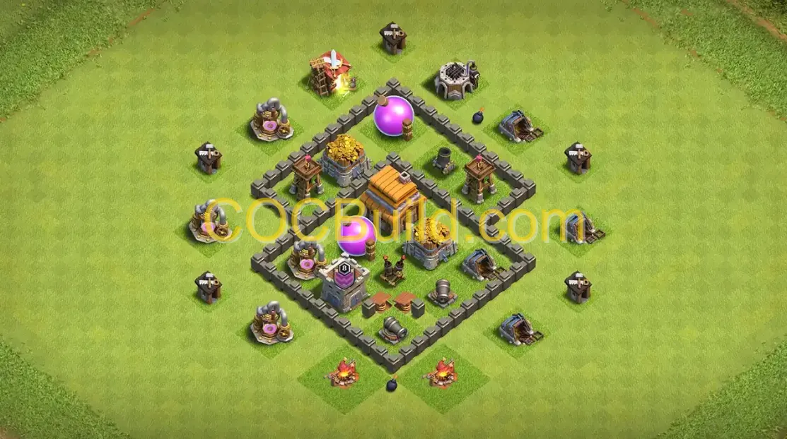 Town Hall Level 4 Farming Base