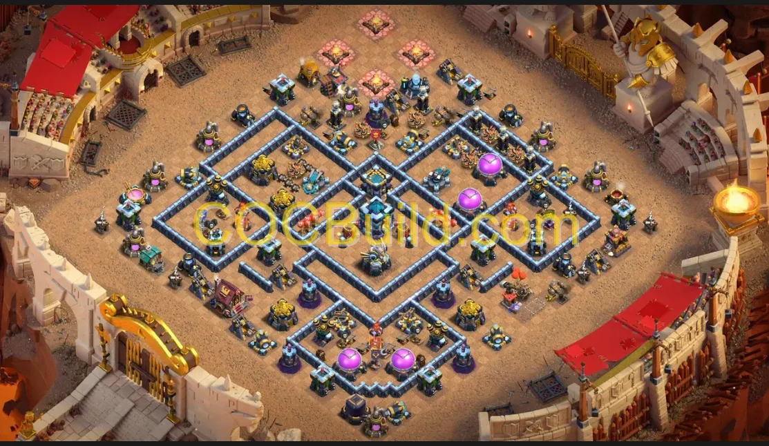 Town Hall Level 13 WAR / CWL Base