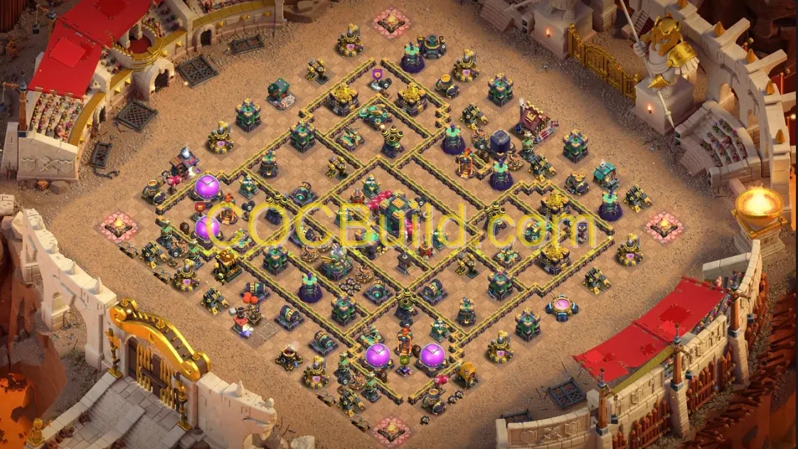 Town Hall Level 14 WAR / CWL Base