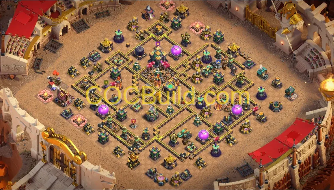 Town Hall Level 14 WAR / CWL Base