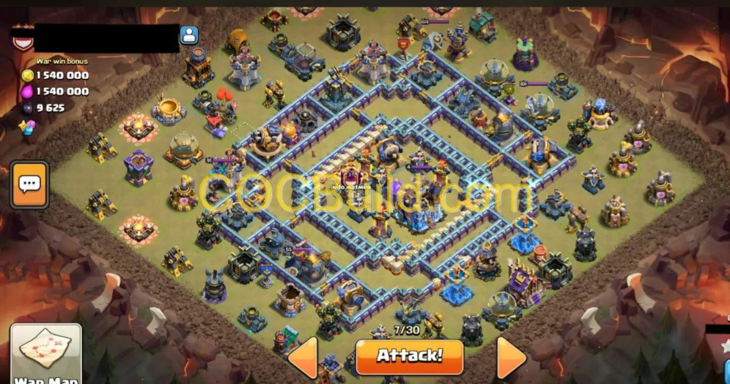 Town Hall Level 18 WAR / CWL Base