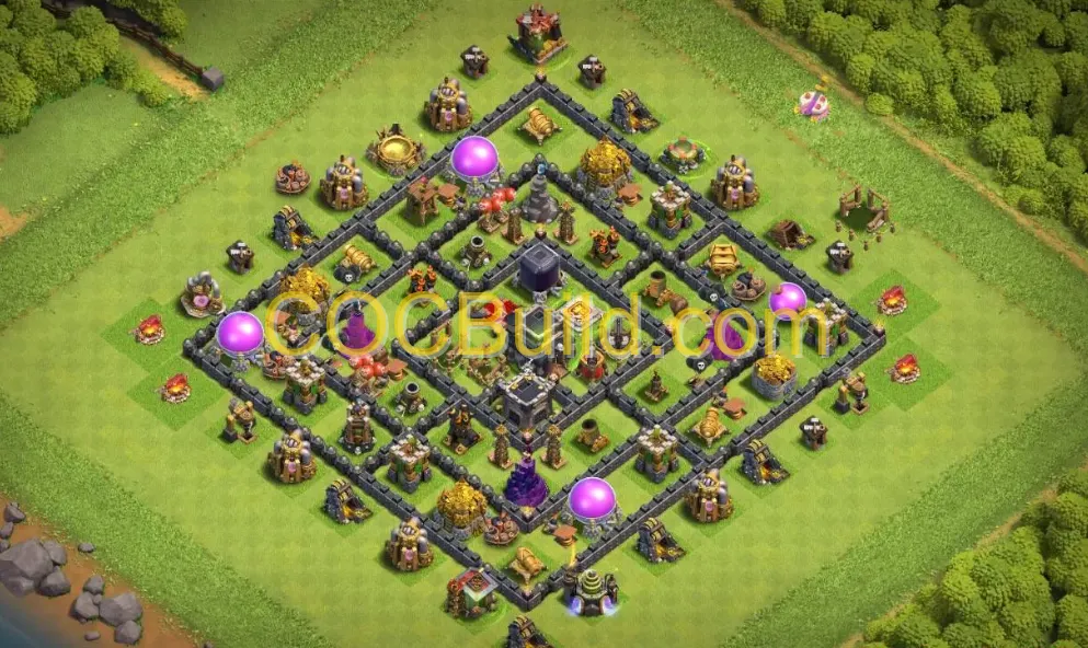 Town Hall Level 9 Defense Base