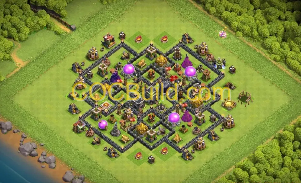 Town Hall Level 9 Defense Base