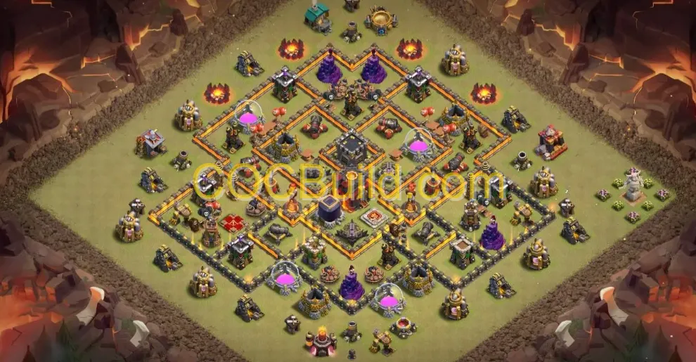 Town Hall Level 10 WAR / CWL Base
