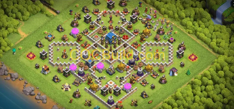 Town Hall Level 12 Defense Base