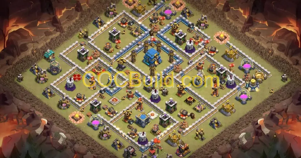 Town Hall Level 12 WAR / CWL Base