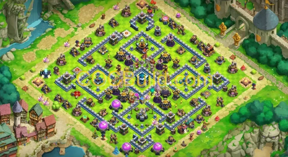 Town Hall Level 13 Defense Base