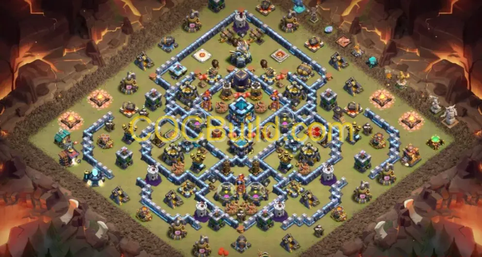 Town Hall Level 13 WAR / CWL Base