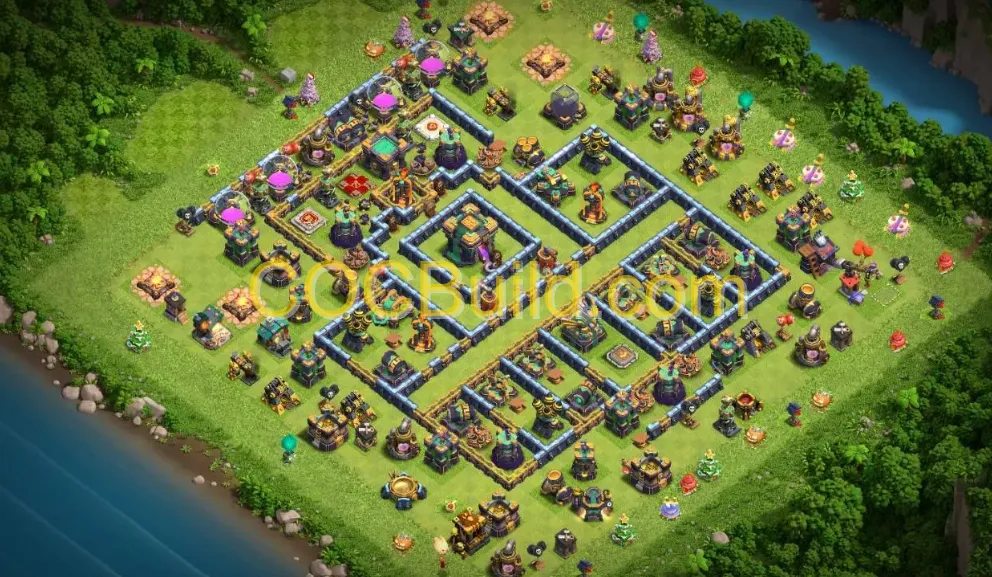 Town Hall Level 14 Anti 3 Star Base