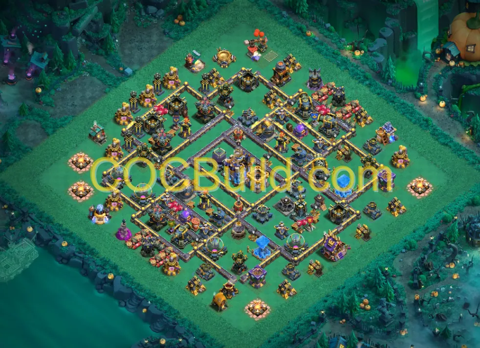 Town Hall Level 18 Hybrid Base