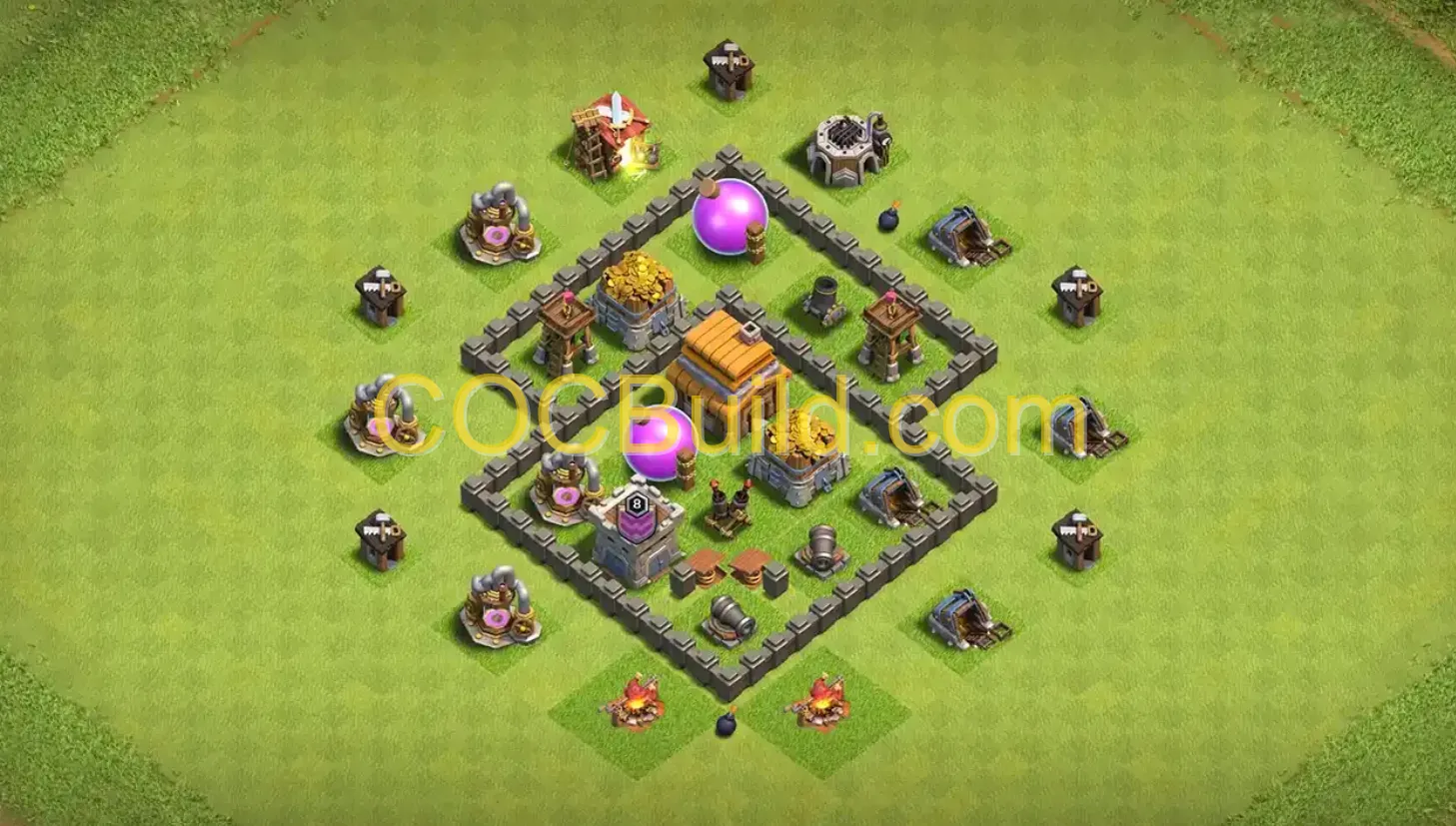 Town Hall Level 4 Farming Base