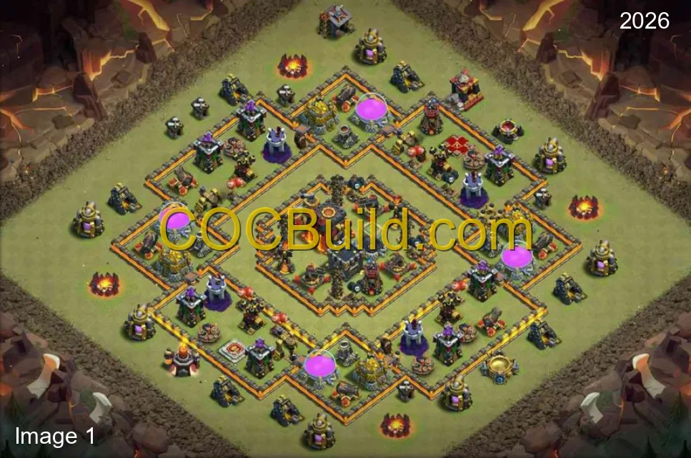 Town Hall Level 10 WAR / CWL Base