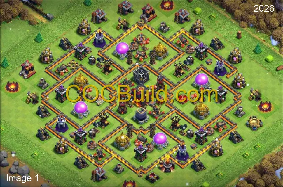 Town Hall Level 10 Trophy Base
